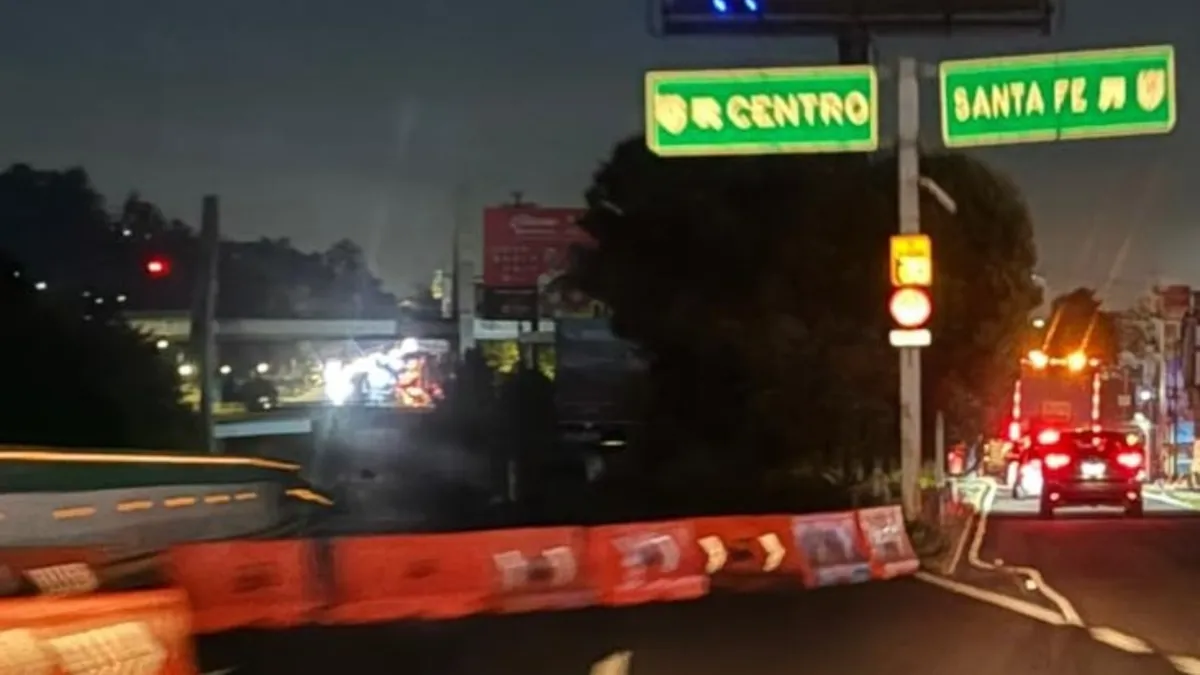 Cierre parcial en la México-Toluca en dirección a la CDMX
