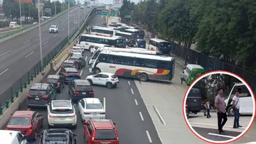 Periférico Norte colapsado por bloqueo de transportistas