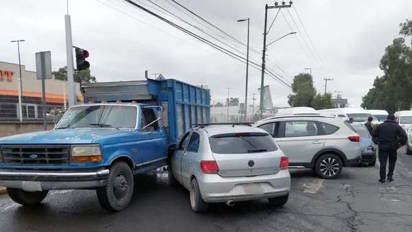 Choque en vía Morelos, Ecatepec, dejó cuatro heridos