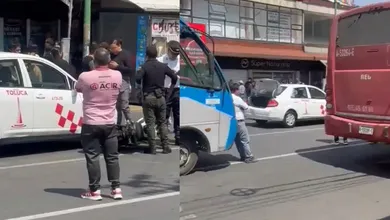 Carambola de 4 en el centro de Toluca
