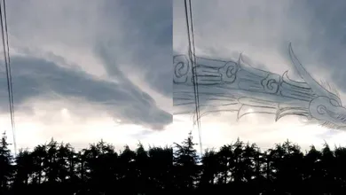 Foto: Beryl hace que Quetzalcóatl se aparezca en el cielo de Yucatán; van contra Poseidón