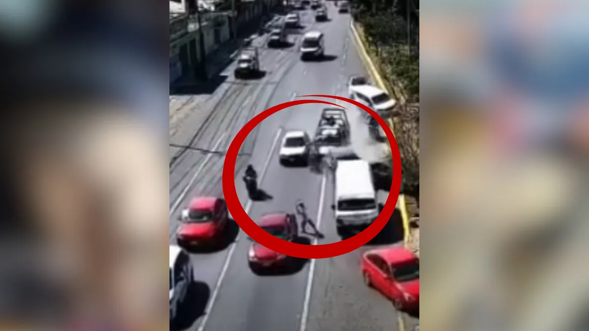 Momento exacto del choque de patrulla en la México- Texcoco [VIDEO]