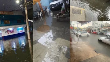 Nezahualcóyotl amaneció inundado tras lluvias de ayer