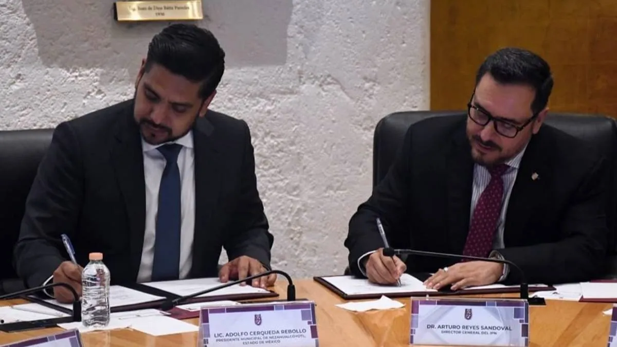 IPN y Nezahualcóyotl firman convenio para de proyectos ambientales