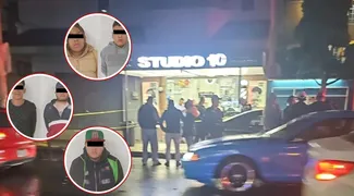 Autoridades acordonaron la barbería Studio 10 tras la balacera en la colonia Agrícola Oriental, Iztacalco.