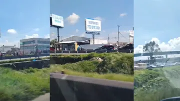 Manifestación provoca cierre en carriles centrales de Paseo Tollocan rumbo a Toluca [VIDEO]