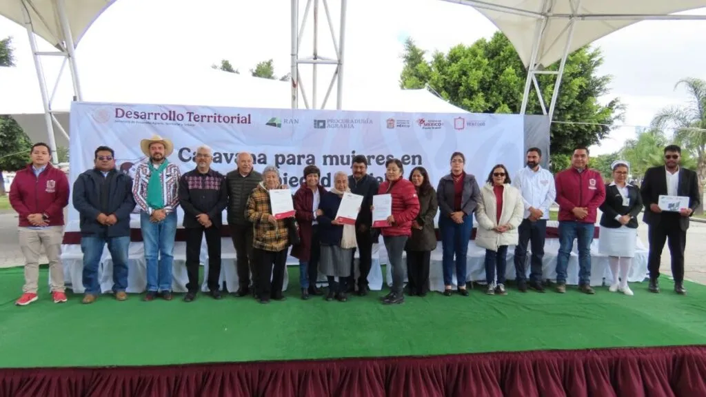 En Texcoco tuvo lugar la Caravana para Mujeres en la Propiedad Social