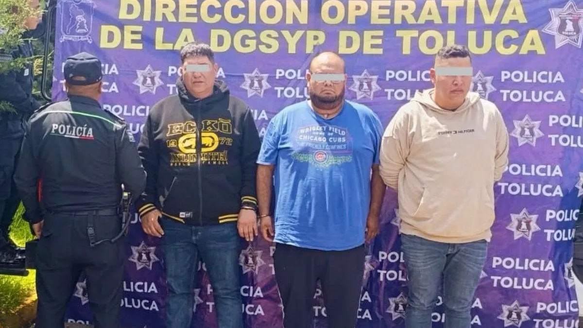 Toluca: Detienen a otros 3 colombianos por extorsión bajo esquema "gota a gota" en San Lorenzo
