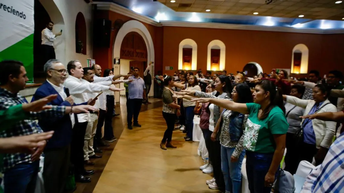 Tlalnepantla: Toman protesta a comités de Mujeres en Defensa del Voto para Claudia Sheinbaum