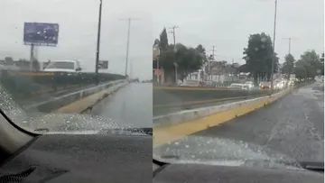 Auto descompuesto bloquea carril en Paseo Tollocan rumbo a CDMX [VIDEO]