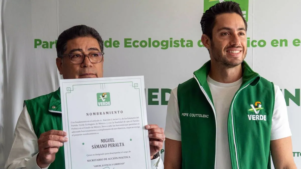 Miguel Sámano se suma al PVEM como secretario de Acción Política