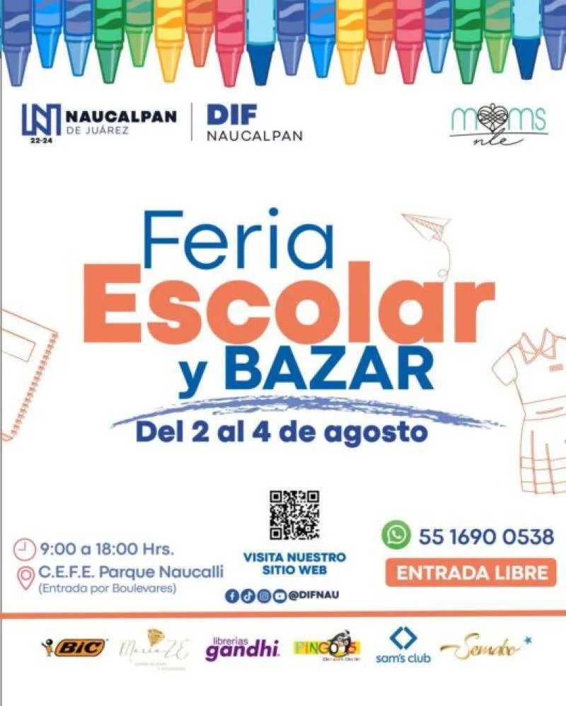 ¡Estas son la ferias de útiles escolares en Edomex para que no pagues más!