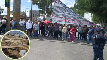 Posesionarios de tierras ejidales bloquean carretera México-Texcoco