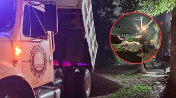 Vecinos de Ixtapaluca reportan fisura y fuga de aguas negras en canal de La Compañía