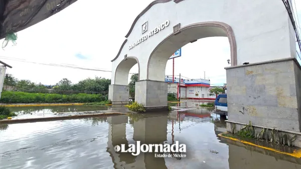 Calles de San Mateo afectadas por las lluvias