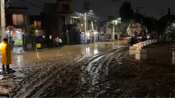 Chalco termina bajo el lodo tras lluvias registradas