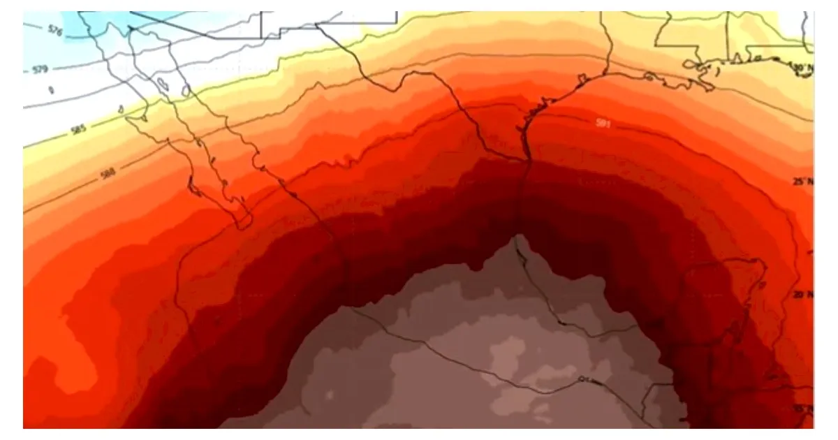 [VIDEO] Así se ve el DOMO DE CALOR que afecta a México desde un satélite en el espacio.
