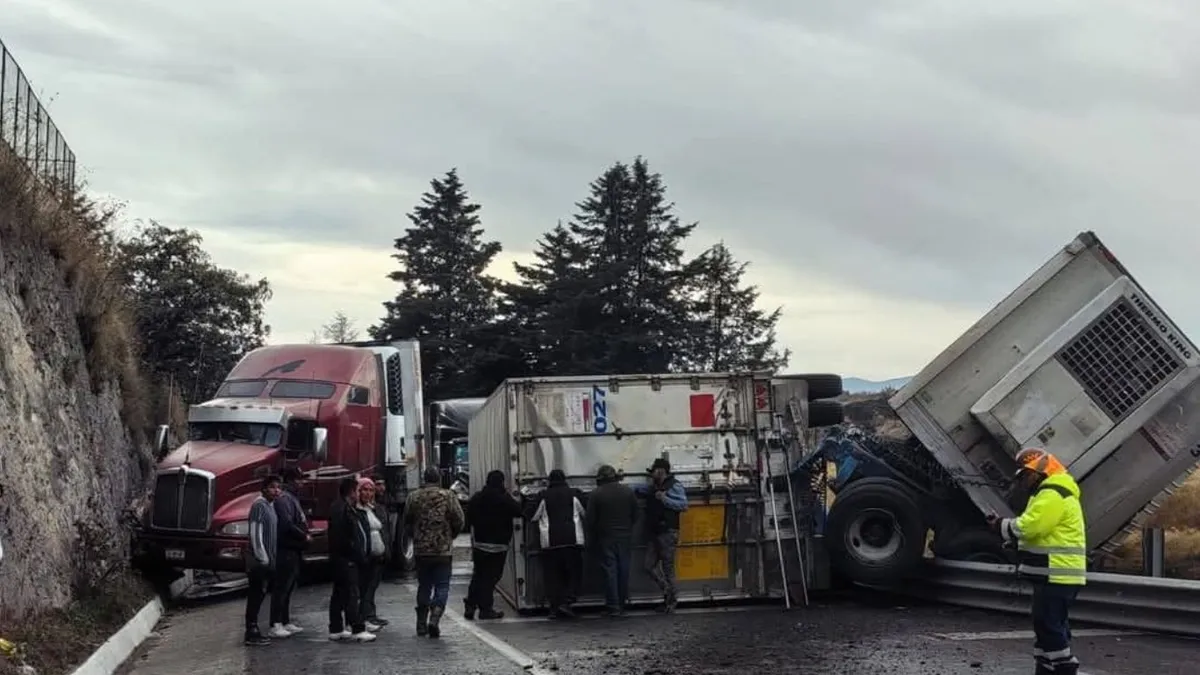 Usuarios reportan accidente en la carretera Toluca-Atlacomulco