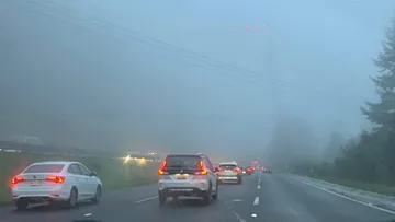 Fuerte neblina reduce la visibilidad en la México-Toluca