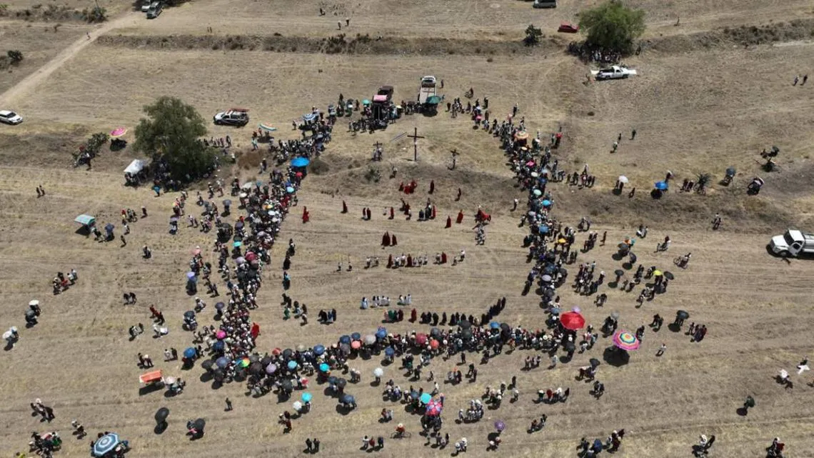 Tecámac acuden más de 25 mil creyentes a las representaciones de la Pasión de Cristo