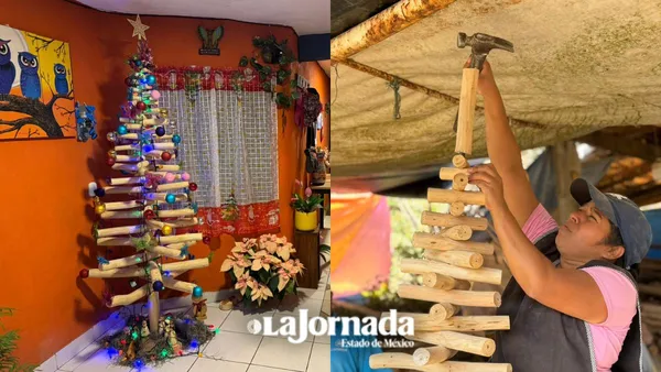 Valle de Bravo crea árboles de Navidad de madera originales