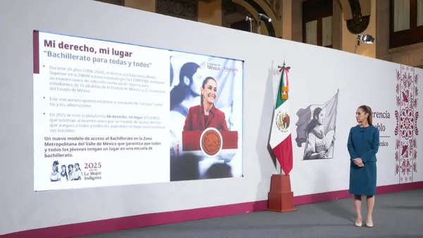 Sheinbaum aseguró que con el nuevo sistema se acabaron los rechazados en bachillerato.