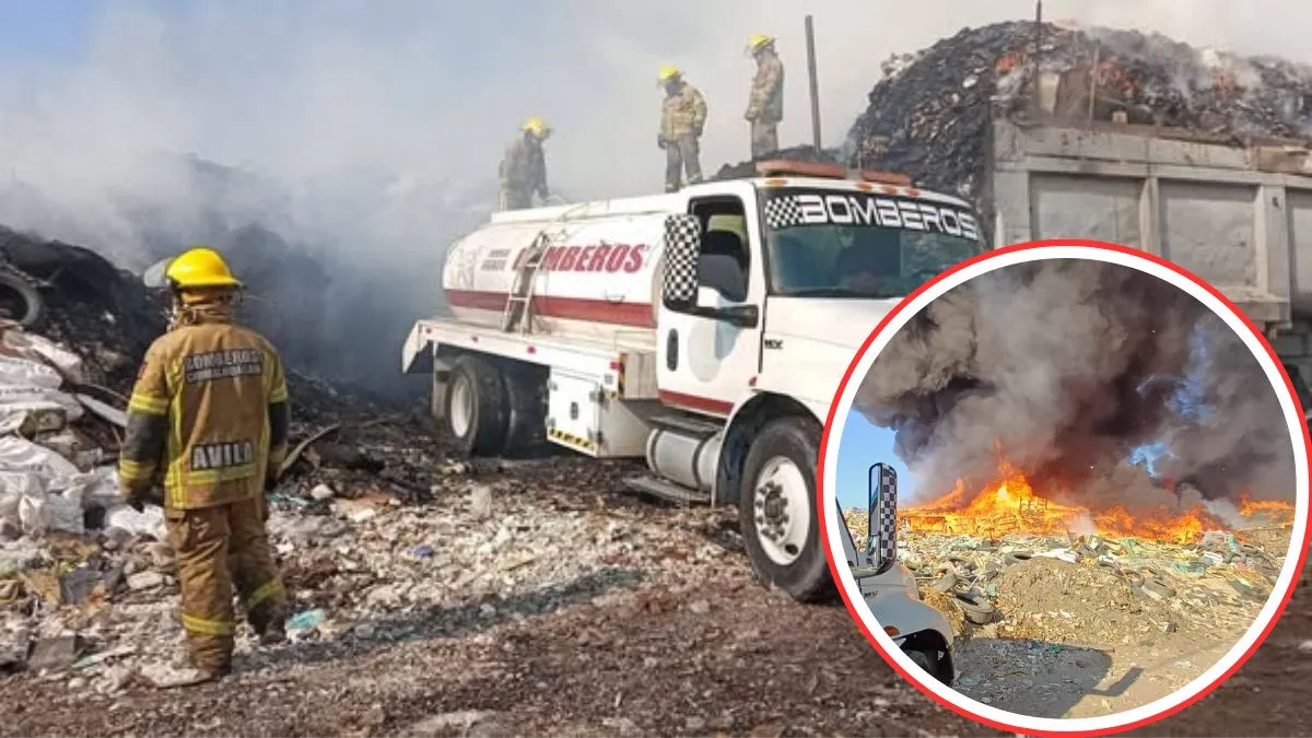 Bomberos de Chimalhuacán ayudan a sofocar incendio en Los Reyes