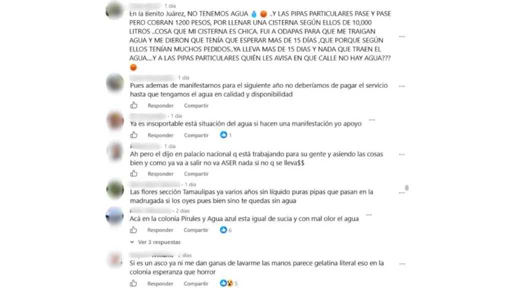 ‘Agua potable parece del canal’, denuncian habitantes de Nezahualcóyotl