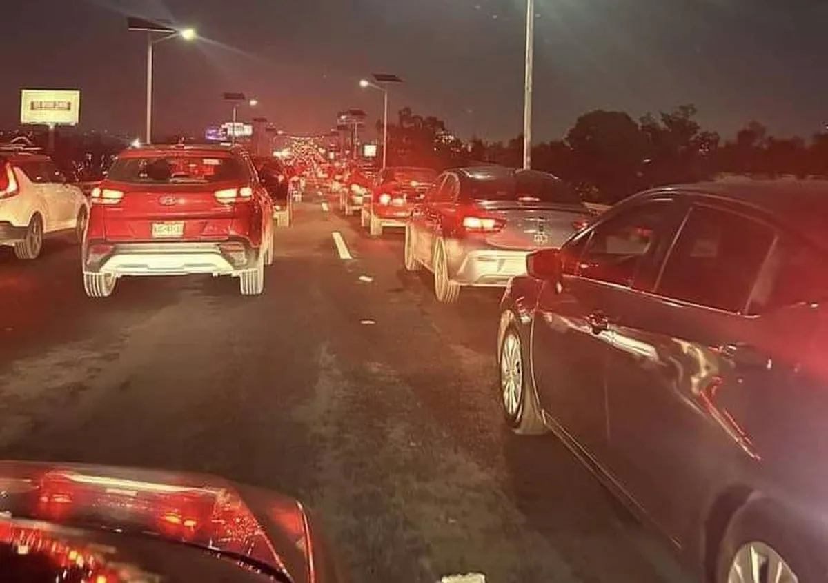 México-Querétaro: congestionamiento vehicular por lluvias