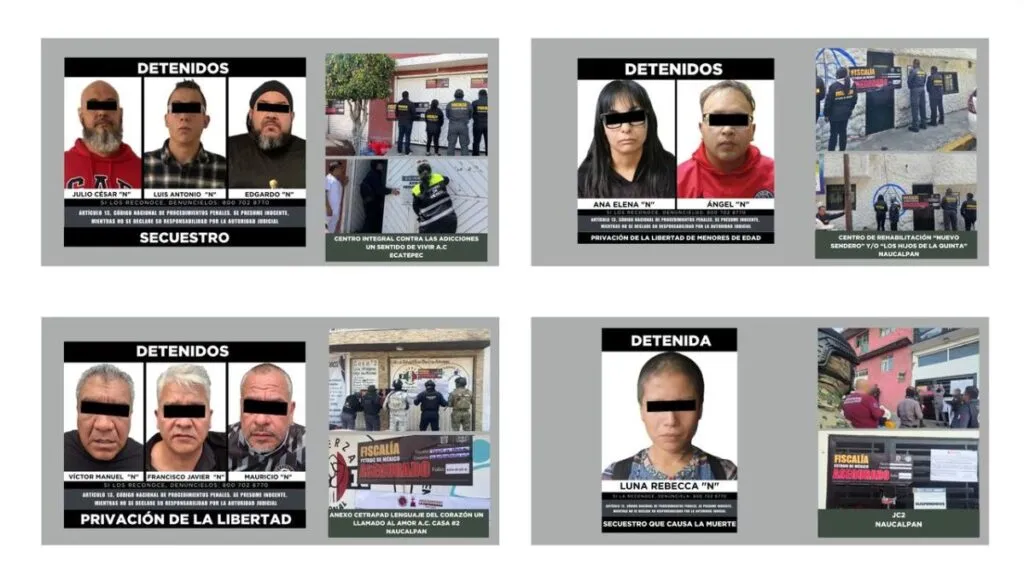 Autoridades clausuran y aseguran anexos en Edomex; podrían estar relacionados con hechos delictivos