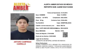 Alerta Amber: Se busca a Arturo Campirán Carrillo; desapareció en Metepec