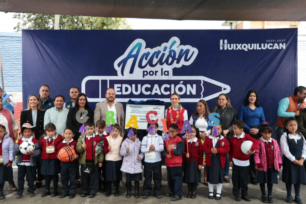 Avanza segunda etapa de “acción por la educación” para impulsar la formación de estudiantes en Huixquilucan