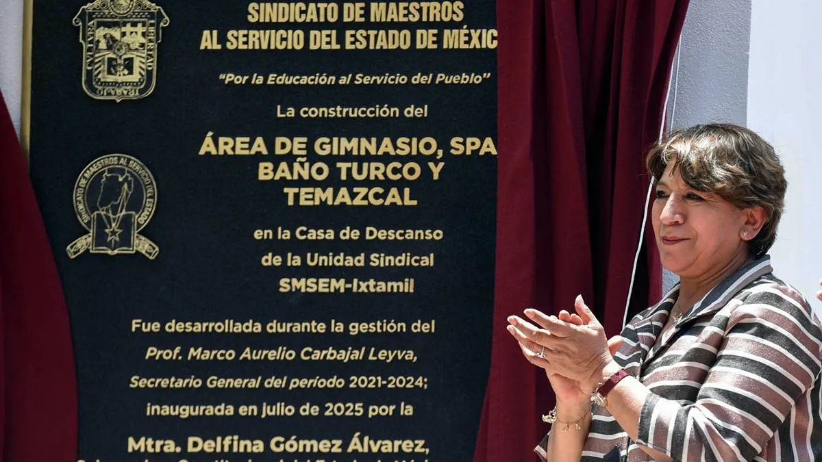 Delfina Gómez inaugura Casa de Descanso de la Unidad Sindical del SMSEM-Ixtamil