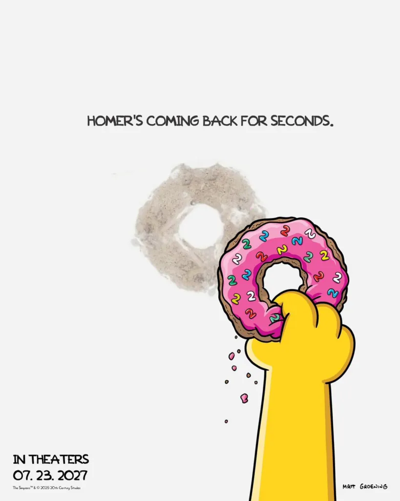“Los Simpsons” volverán al cine en 2027