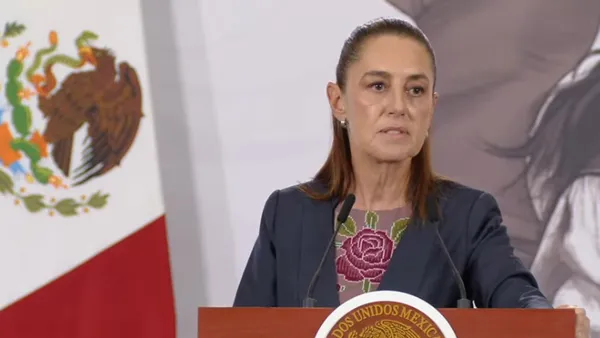 Sheinbaum sobre la ONU durante su mensaje sobre conflictos internacionales y postura de México.