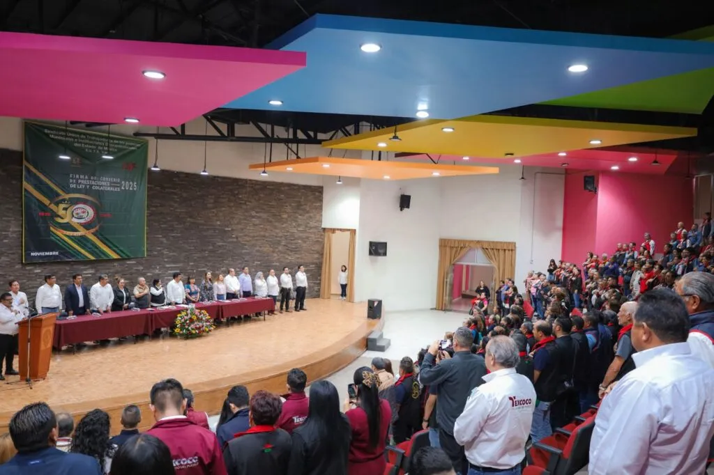 Gobierno de Texcoco firma Convenio de Prestaciones de Ley y Colaterales 2025 con el SUTEyM