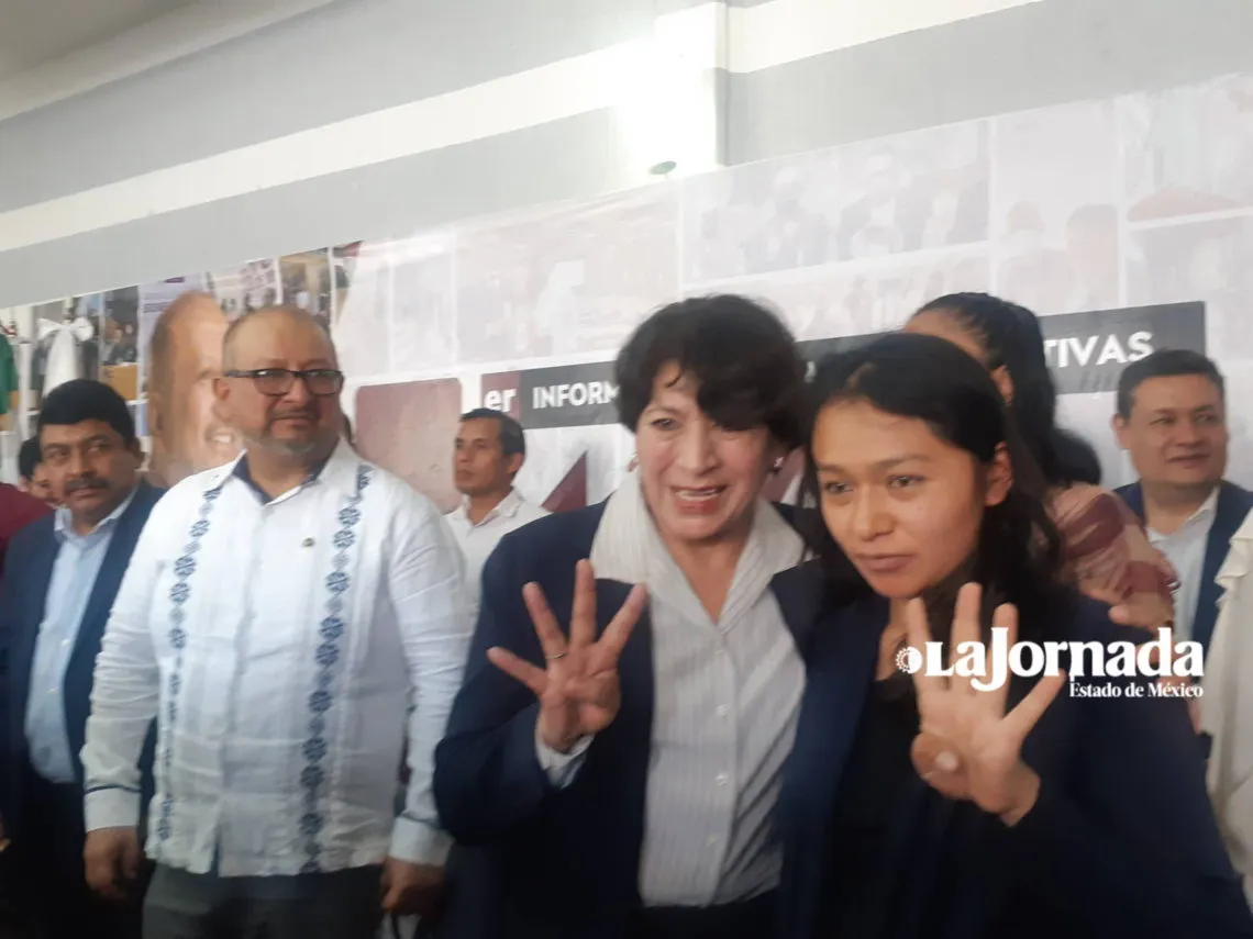 “Todos venimos a Tlalnepantla, yo por cuestiones legislativas”: Delfina Gómez