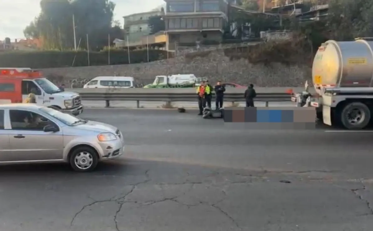 Joven motociclista pierde la vida sobre la México-Pachuca