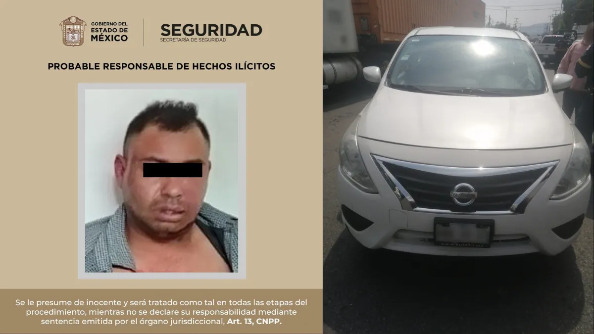 Toluca: Hombre roba auto para intentar huir cuando era trasladado a penal
