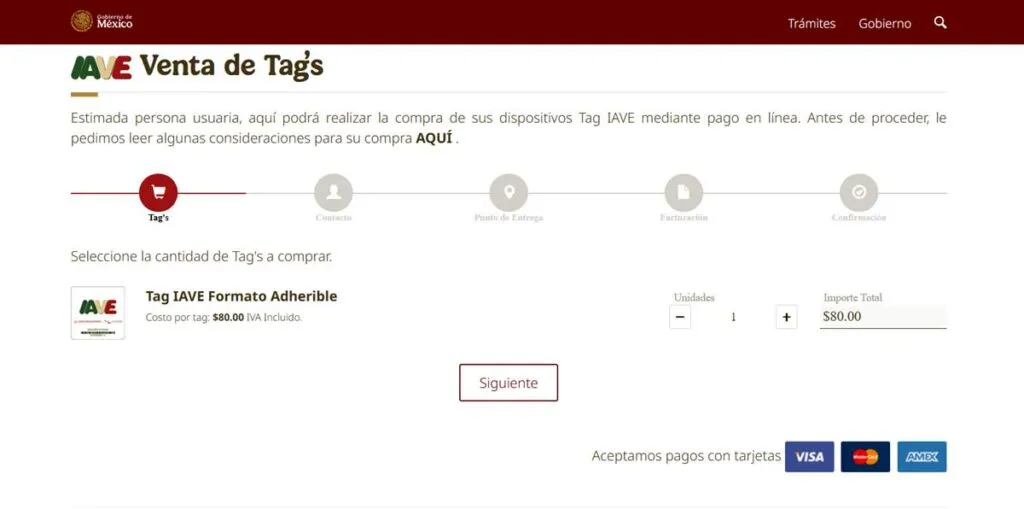 ¿Cómo adquirir el TAG IAVE?