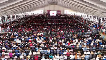Multitudinario informe de Delfina Gómez en Cuautitlán Izcalli reúne a 45 mil personas