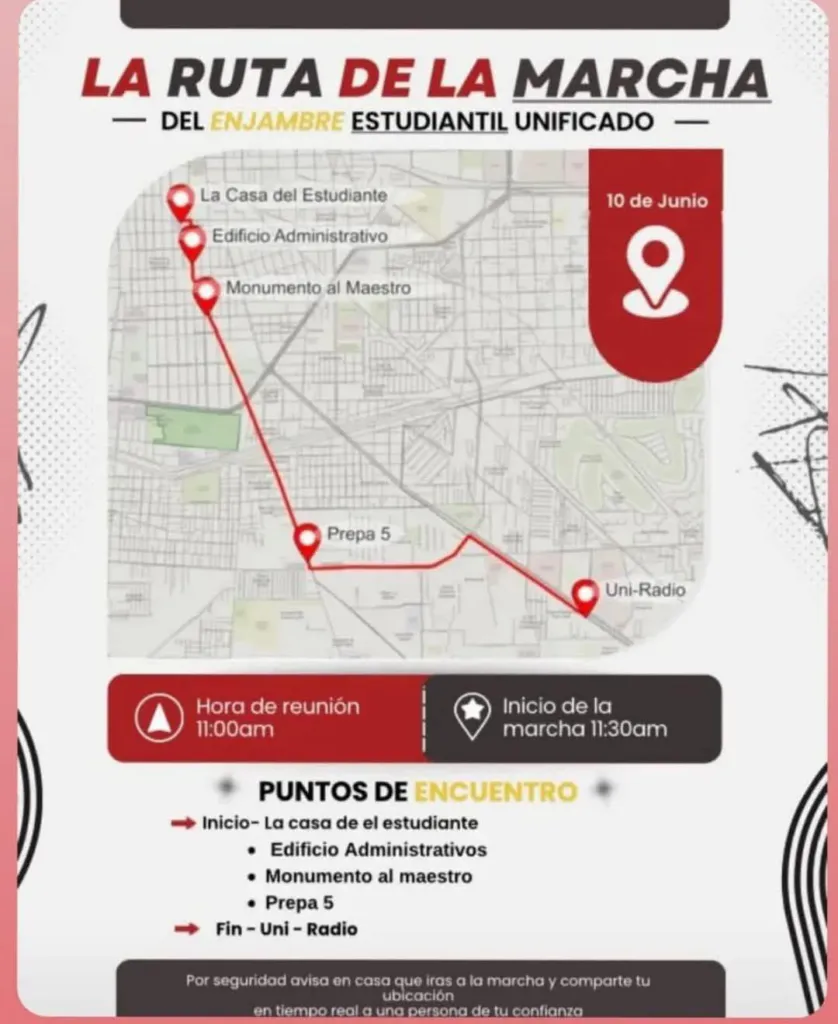 #Potrogate | Inicia marcha en silencio de estudiantes de la UAEMéx por principales calles de Toluca