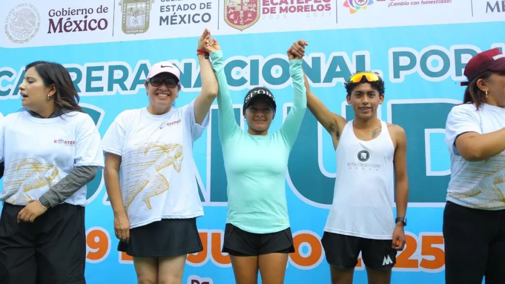 Ecatepec participa en la Carrera Nacional por la Salud, por la Paz y contra las Adicciones