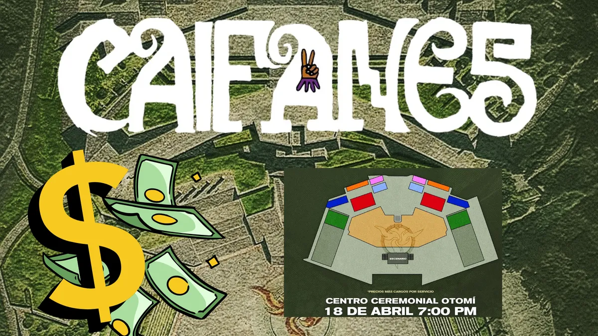 El espectáculo está programado para iniciar a las 7:00 de la noche y contará con distintas zonas distribuidas alrededor del escenario.