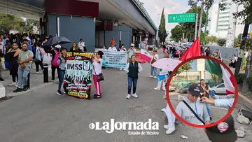 Marchan trabajadores del IMSS en Toluca; analizan levantar plantón