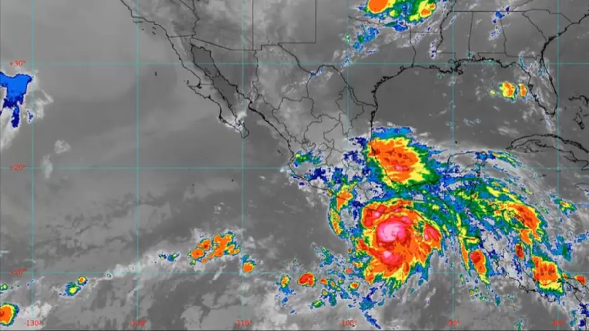 Huracán Erick se intensificó a categoría 2
