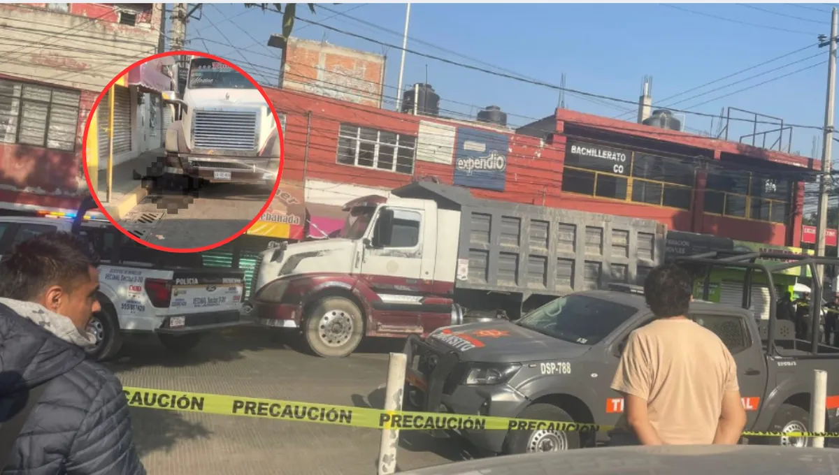 Tragedia en Ecatepec: Limpiaparabrisas muere arrollado por camión de volteo en la López Portillo