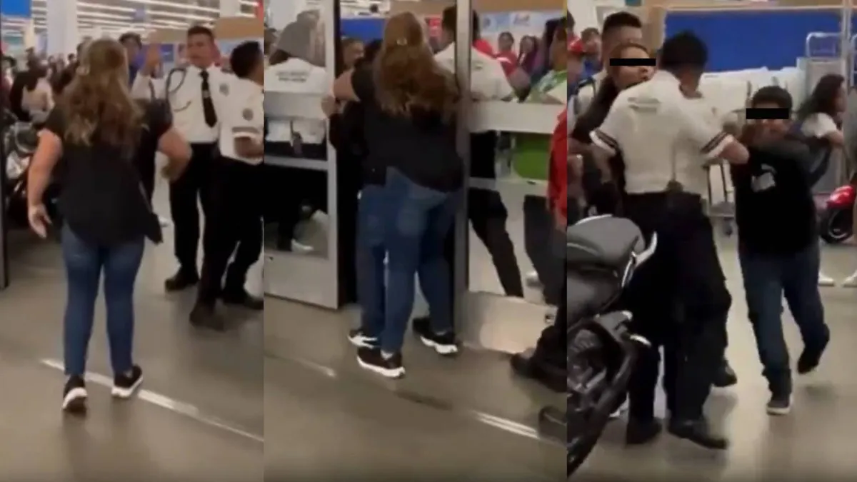[VIDEO] Madre e hijos intentan robar en Sam’s Club de Metepec
