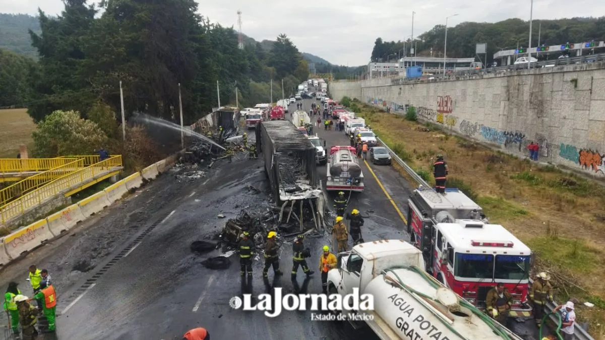 [VIDEO] Se registra fuerte accidente en la carretera México-Toluca