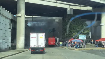 Gran columna de humo moviliza a autoridades en zona de Sendero.